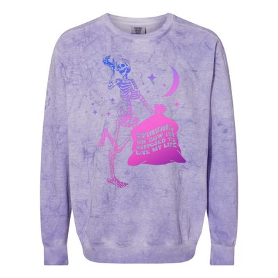 Opinions On How IM Supposed To Live My Life Quote Colorblast Crewneck Sweatshirt