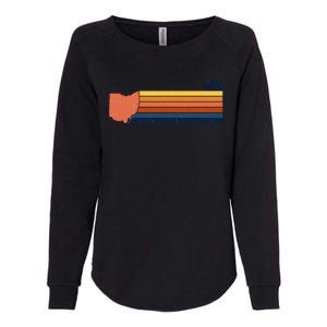 Retro Vintage Ohio Womens California Wash Sweatshirt