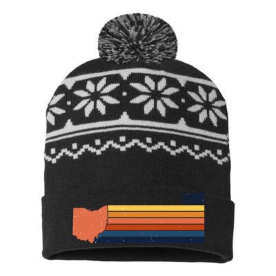 Retro Vintage Ohio USA-Made Snowflake Beanie