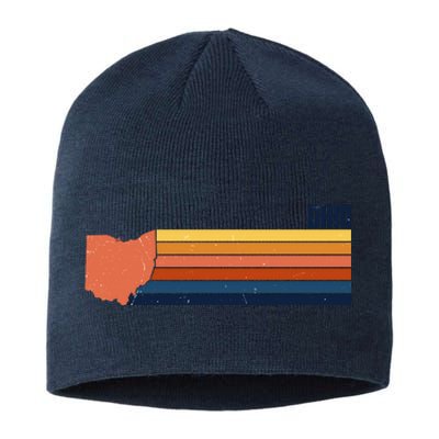 Retro Vintage Ohio Sustainable Beanie