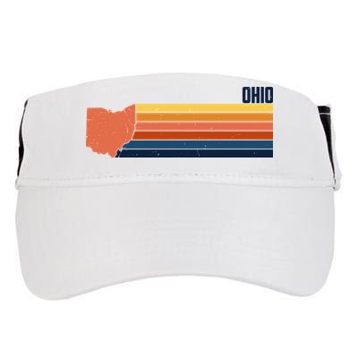Retro Vintage Ohio Adult Drive Performance Visor