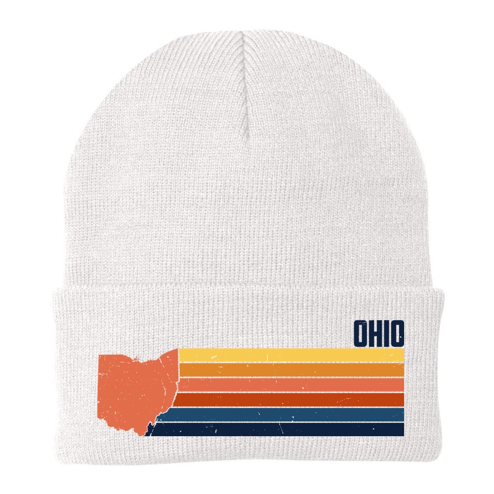 Retro Vintage Ohio Beanie