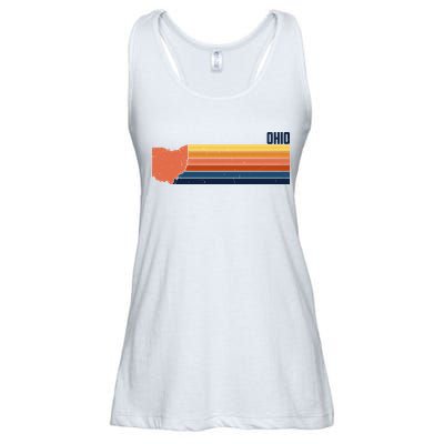 Retro Vintage Ohio Ladies Essential Flowy Tank