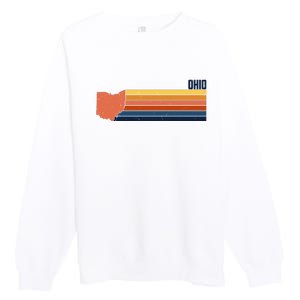 Retro Vintage Ohio Premium Crewneck Sweatshirt