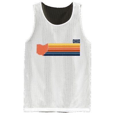 Retro Vintage Ohio Mesh Reversible Basketball Jersey Tank