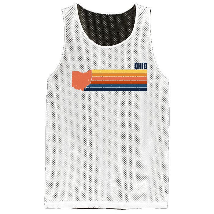 Retro Vintage Ohio Mesh Reversible Basketball Jersey Tank