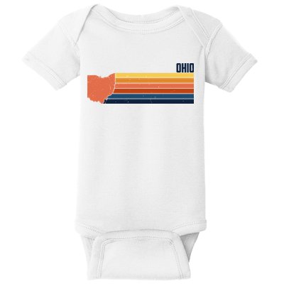 Retro Vintage Ohio Baby Bodysuit