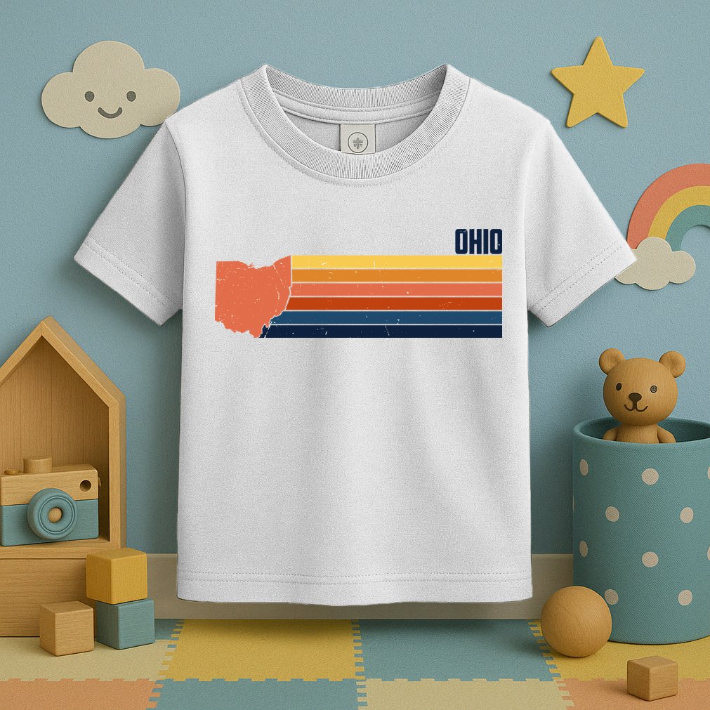 Retro Vintage Ohio Toddler T-Shirt