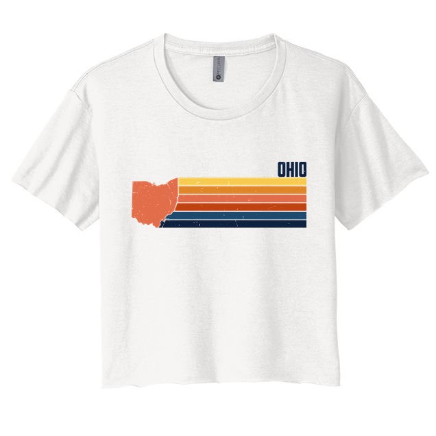 Retro Vintage Ohio Crop Top