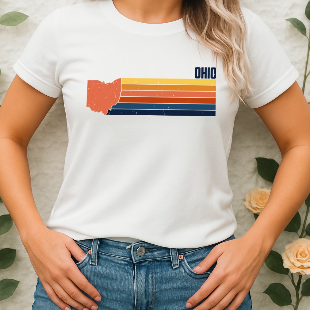Retro Vintage Ohio Womens T-Shirt