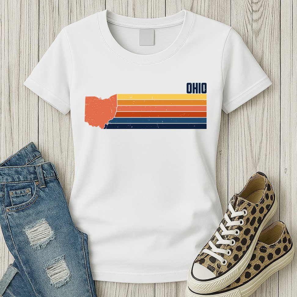 Retro Vintage Ohio Womens T-Shirt