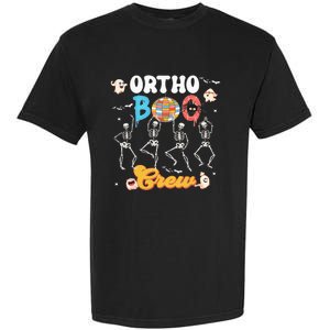 Ortho Orthopedic Halloween Boo Crew Funny Skeleton Dancing Garment-Dyed Heavyweight T-Shirt