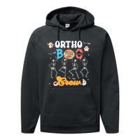 Ortho Orthopedic Halloween Boo Crew Funny Skeleton Dancing Performance Fleece Hoodie