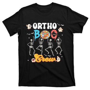 Ortho Orthopedic Halloween Boo Crew Funny Skeleton Dancing T-Shirt