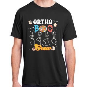 Ortho Orthopedic Halloween Boo Crew Funny Skeleton Dancing Adult ChromaSoft Performance T-Shirt