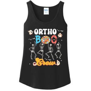 Ortho Orthopedic Halloween Boo Crew Funny Skeleton Dancing Ladies Essential Tank