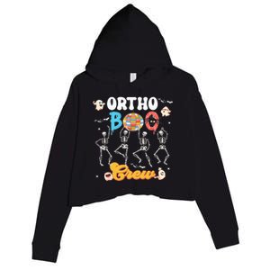 Ortho Orthopedic Halloween Boo Crew Funny Skeleton Dancing Crop Fleece Hoodie