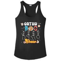 Ortho Orthopedic Halloween Boo Crew Funny Skeleton Dancing Ladies PosiCharge Competitor Racerback Tank