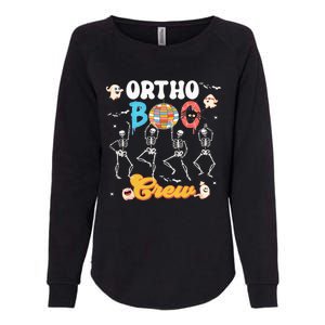 Ortho Orthopedic Halloween Boo Crew Funny Skeleton Dancing Womens California Wash Sweatshirt