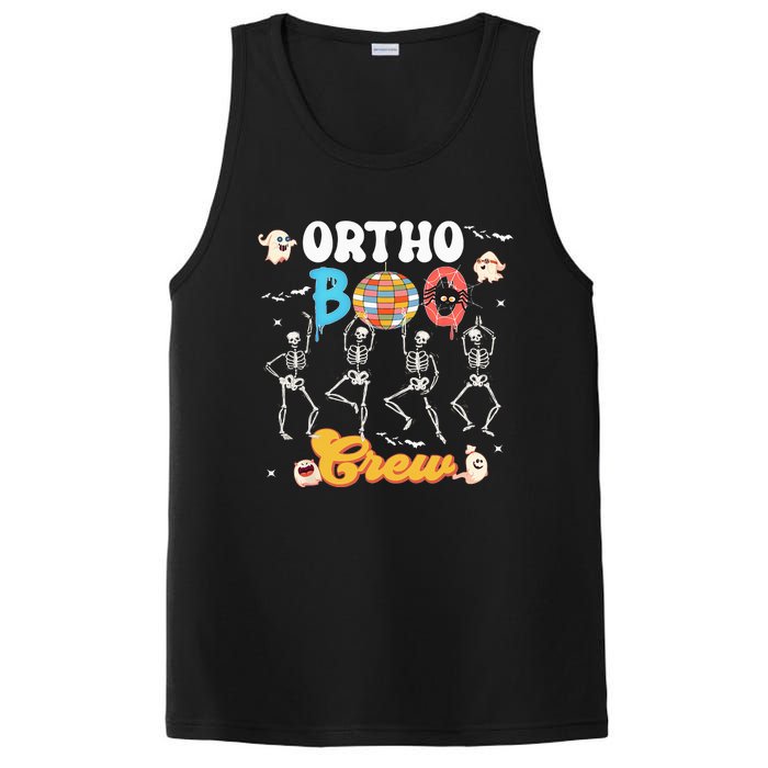 Ortho Orthopedic Halloween Boo Crew Funny Skeleton Dancing PosiCharge Competitor Tank