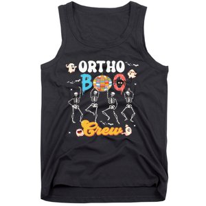 Ortho Orthopedic Halloween Boo Crew Funny Skeleton Dancing Tank Top