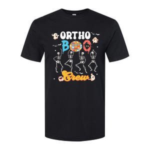 Ortho Orthopedic Halloween Boo Crew Funny Skeleton Dancing Softstyle CVC T-Shirt