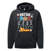 Ortho Orthopedic Halloween Boo Crew Skeleton Dancing Nurse Performance Fleece Hoodie