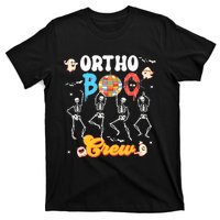 Ortho Orthopedic Halloween Boo Crew Skeleton Dancing Nurse T-Shirt