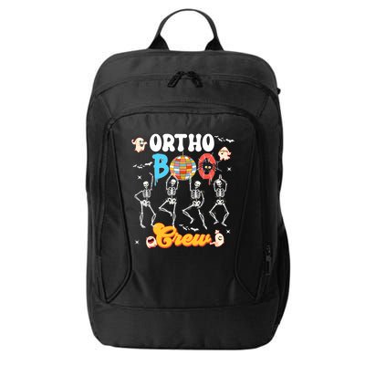 Ortho Orthopedic Halloween Boo Crew Skeleton Dancing Nurse City Backpack