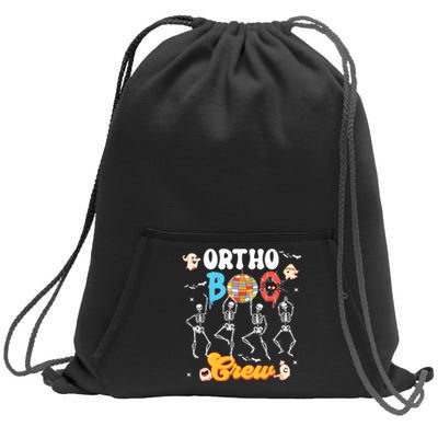 Ortho Orthopedic Halloween Boo Crew Skeleton Dancing Nurse Sweatshirt Cinch Pack Bag