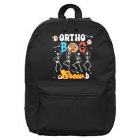 Ortho Orthopedic Halloween Boo Crew Skeleton Dancing Nurse 16 in Basic Backpack