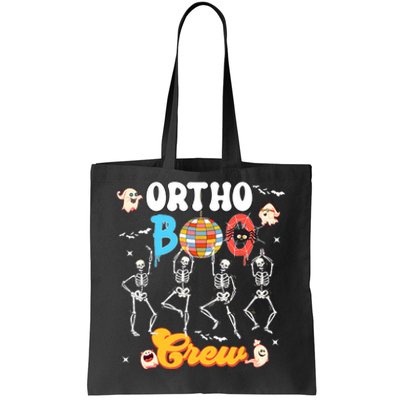 Ortho Orthopedic Halloween Boo Crew Skeleton Dancing Nurse Tote Bag