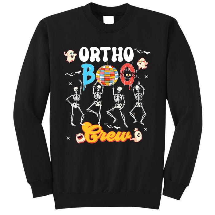 Ortho Orthopedic Halloween Boo Crew Skeleton Dancing Nurse Tall Sweatshirt