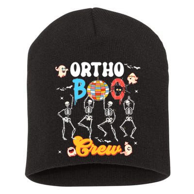 Ortho Orthopedic Halloween Boo Crew Skeleton Dancing Nurse Short Acrylic Beanie