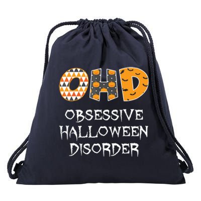 O.H.D. Obsessive Halloween Disorder Halloween Drawstring Bag