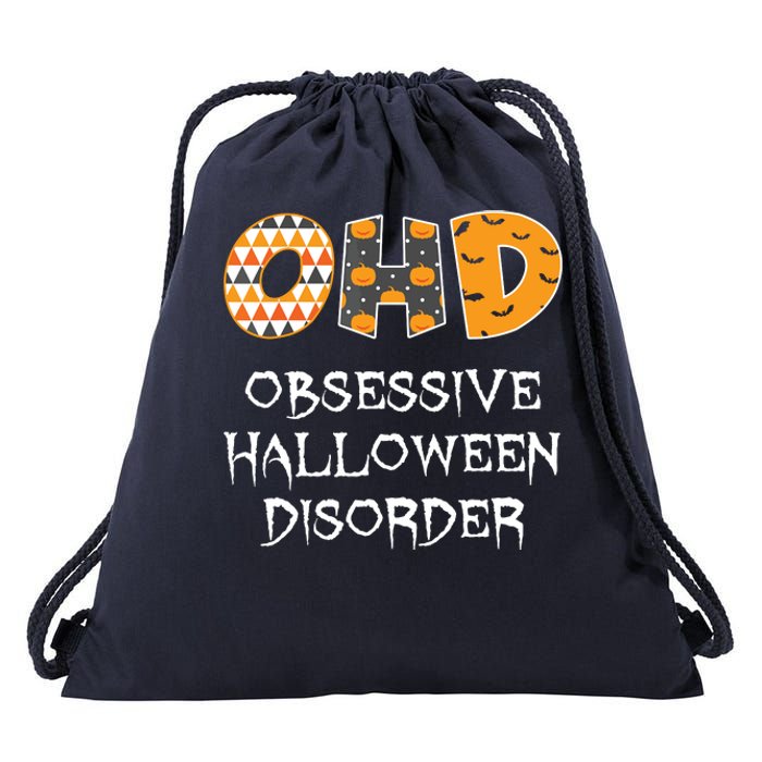 O.H.D. Obsessive Halloween Disorder Halloween Drawstring Bag