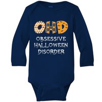 O.H.D. Obsessive Halloween Disorder Halloween Baby Long Sleeve Bodysuit