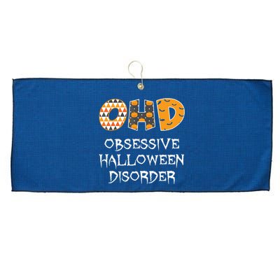 O.H.D. Obsessive Halloween Disorder Halloween Large Microfiber Waffle Golf Towel