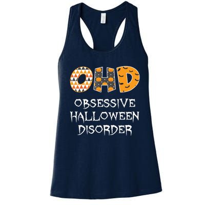 O.H.D. Obsessive Halloween Disorder Halloween Women's Racerback Tank