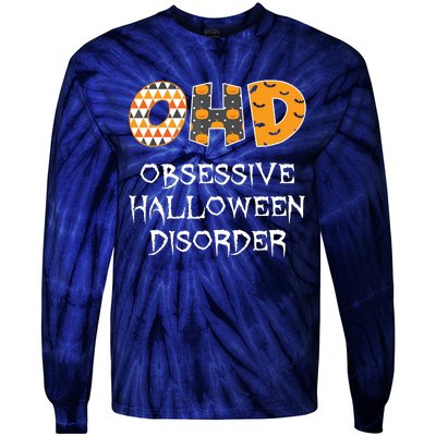 O.H.D. Obsessive Halloween Disorder Halloween Tie-Dye Long Sleeve Shirt