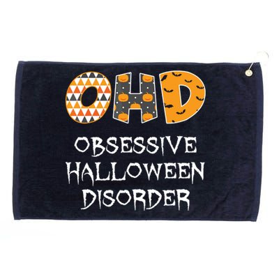 O.H.D. Obsessive Halloween Disorder Halloween Grommeted Golf Towel