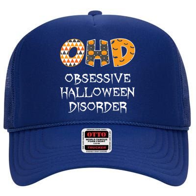 O.H.D. Obsessive Halloween Disorder Halloween High Crown Mesh Back Trucker Hat