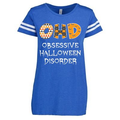 O.H.D. Obsessive Halloween Disorder Halloween Enza Ladies Jersey Football T-Shirt