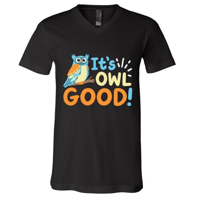 Owl Owls ItS Owl Good V-Neck T-Shirt