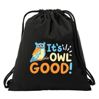 Owl Owls ItS Owl Good Drawstring Bag