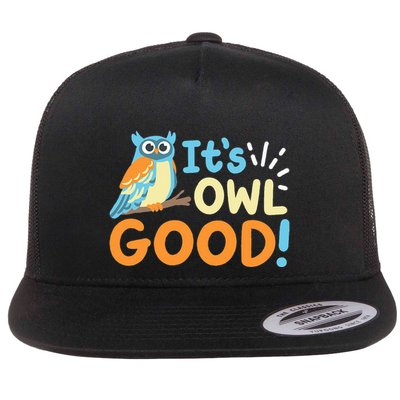 Owl Owls ItS Owl Good Flatbill Hat