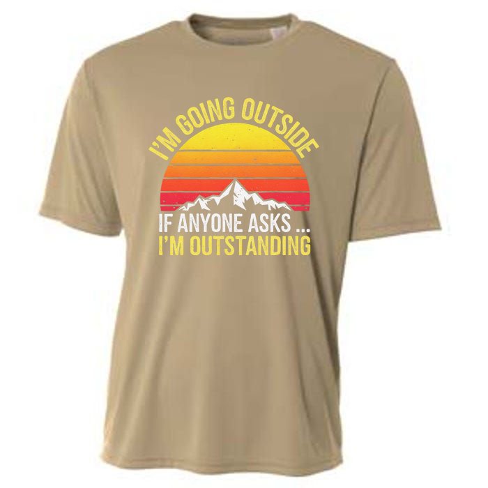 Outstanding Outside If Anyone Asks Funny Hiking Mountain Cooling Performance Crew T-Shirt