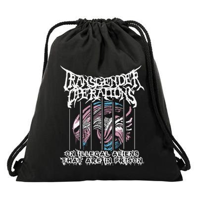 Operations On Illegal Aliens That Are In Prison Drawstring Bag
