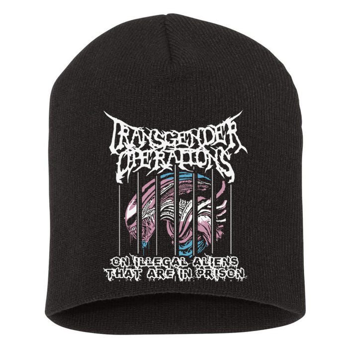 Operations On Illegal Aliens That Are In Prison Short Acrylic Beanie