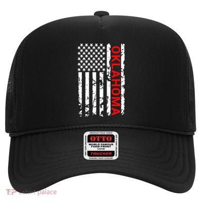 Oklahoma High Crown Mesh Back Trucker Hat